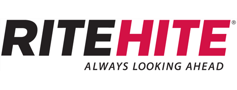 RITEHITE logo with RITE in black, HITE in red, and the slogan ALWAYS LOOKING AHEAD below in gray.